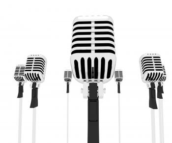 Mic Musical Shows Music Microphones Group Songs Or Singing