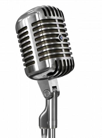Vintage Microphone and Stand transparent PNG - StickPNG