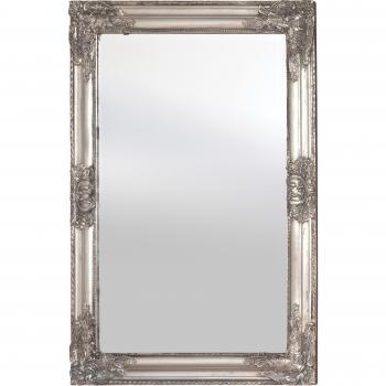 ANTIQUE Wooden Frame Mirror (Silver)