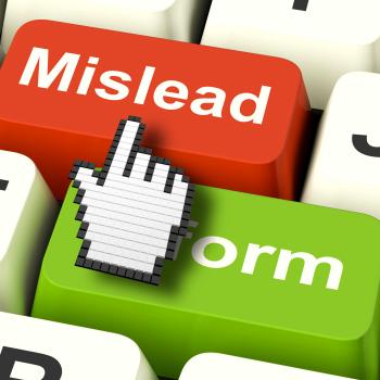 Mislead Inform Computer Shows Misleading Or Informative Advice