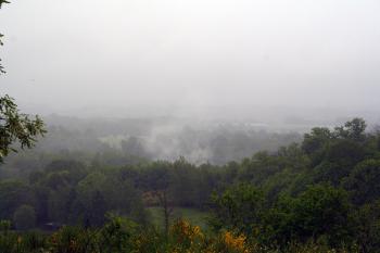 Misty hills