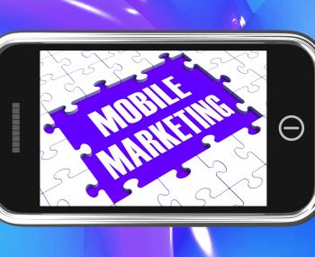 Mobile Marketing On Smartphone Showing Ecommerce