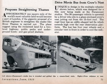 Drive Movie Bus from Crow's Nest | Modern Mechanix