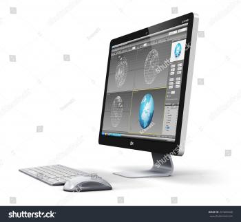 Modern 3d Design Technology Business Concept Stock Illustration ...