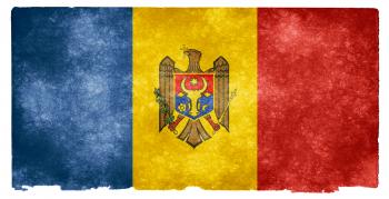 Moldova Grunge Flag