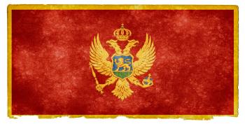 Montenegro Grunge Flag