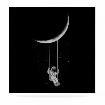 East Urban Home Digital Carbine Luxe 'Moon Swing' Graphic Art Print ...