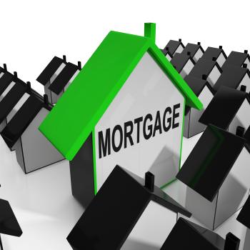 Mortgage House Means Debt And Repayments On Property