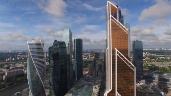 Mercury City Tower. Modern architecture buildings. Moscow city ...