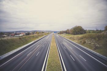 Motorway highway A9 Munich - Berlin / Exit Bayreuth