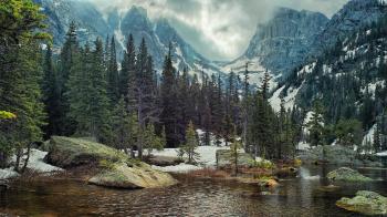 nature, Landscape, Mountain, Forest, Lake, Rock, Pine Trees ...