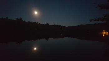 Mountain Lake at Night