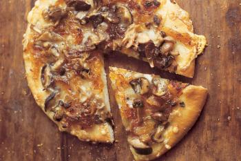 Wild Mushroom Pizza With Caramelized Onions, Fontina, and Rosemary ...