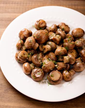 Marinated Mushrooms {Best Ever!} - Beets & Bones