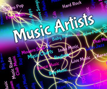 Music Artists Represents Sound Track And Acoustic