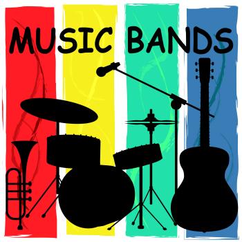 Music Bands Means Audio Musical And Melody