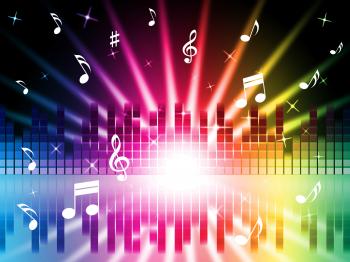 Music Colors Background Shows Instruments Songs And Frequencies