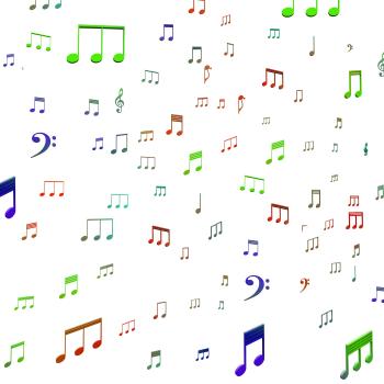Musical Notes Shows Music Audio Sound Or Entertainment
