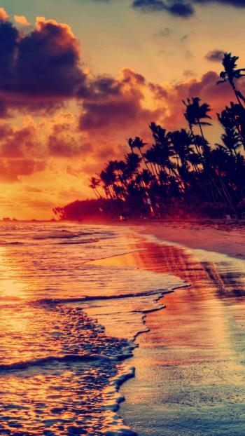 65 NATURAL IPHONE WALLPAPERS FOR THE NATURE LOVERS | Sunset beach ...