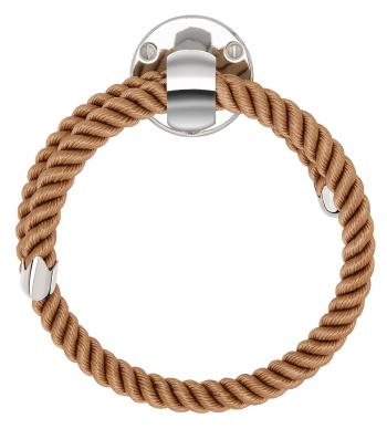 Nautiluxe Nautical Rope Towel Ring (Natural/Chrome) - - Amazon.com