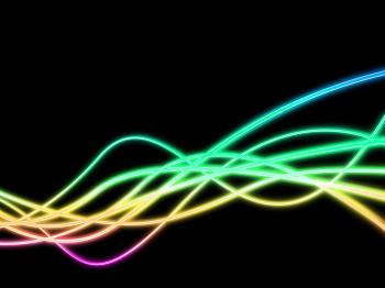 Neon Background Represents Illuminated Glowing And Twist