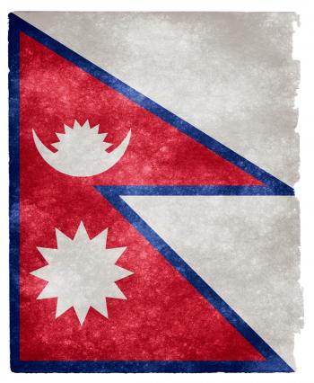 Nepal Grunge Flag
