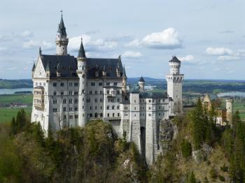 Neuschwanstein Castle Landscape Free Stock Photo - Public Domain ...