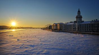 Snow in St. Petersburg on the Neva wallpapers and images ...