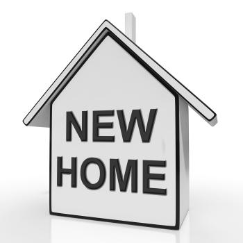 New Home House Means Buying Or Purchasing Property
