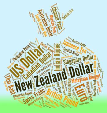 New Zealand Dollar Indicates Foreign Exchange And Currencies