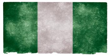 Nigeria Grunge Flag
