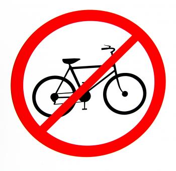 No Bicycles allowed