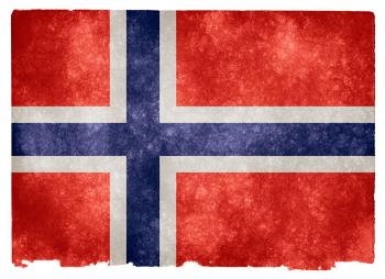 Norway Grunge Flag