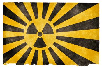 Nuclear Burst Grunge Flag