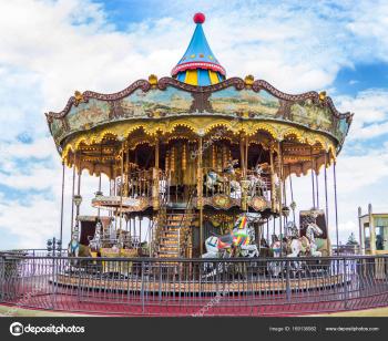 An old roundabout. Round carousel — Stock Photo © And.rey88@mail.ru ...