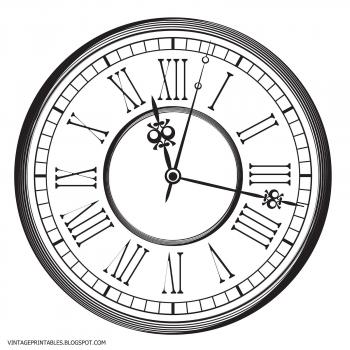 Free vintage clip art images: Old antique clock free clip art ...