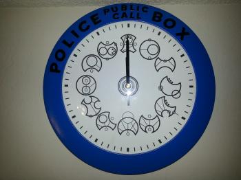 Rainy Day + old clock + trip to Michaels = my brand-new Timelord ...