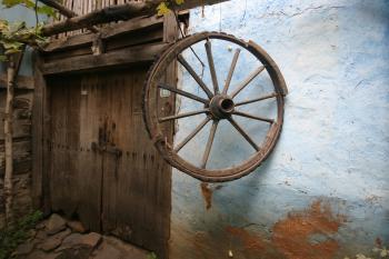Old Door Wheel