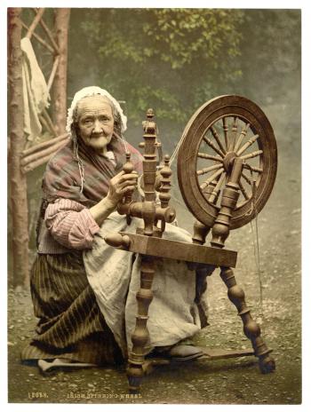 Old Lady Spinning