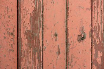 Peeling Red Paint on Old Wooden Boards Texture - Free High ...