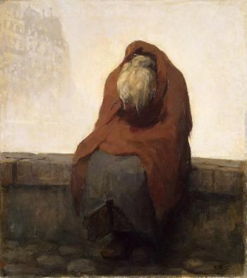 Old Woman Painting | Peiser Kurt | Oil Painting Reproduction