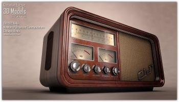 Old Time Radio 3D | CGTrader