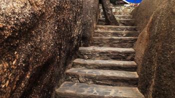 Old staircase in Thailand to a touristy Stock Video Footage ...
