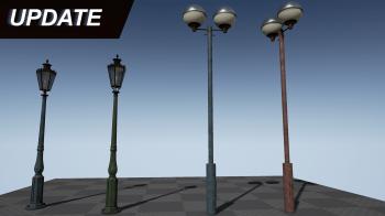 Old Streetlights Pack by Sipi1989 in Props - UE4 Marketplace