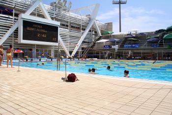 Olympic swimmingpool, Barcelona, Spain