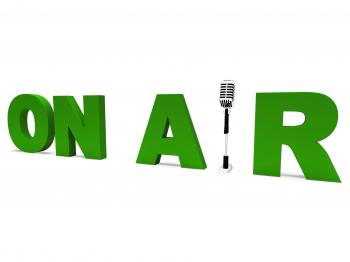 On Air Shows Broadcasting Studio Or Live Radio