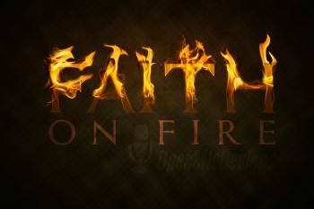 Faith on Fire Series Graphic | OpenMicDesigns LLC