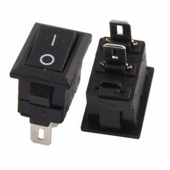 2x On/Off Switch 12V DC Black Rocker 3/4" x 1/2" L x W Rectangular ...