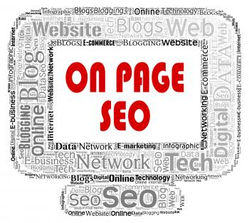 On Page Seo Indicates Search Engine And Content