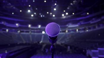 Microphone on stage at concert venue Stock Video Footage - Videoblocks